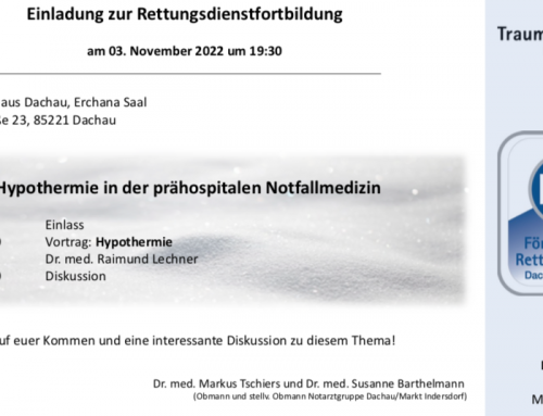 Fortbildung Hypothermie in der prähospitalen Notfallmedizin (03.11.2022)